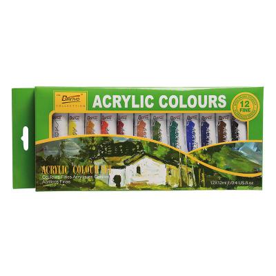 AKRİLİK BOYA 12 RENK 12 ML'LIK SET