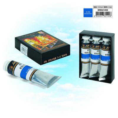 MARIE'S YAĞLI BOYA - 50 ml - 3'LÜ PK. - 455 Cerulean Blue