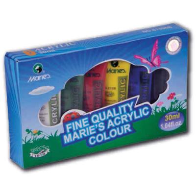 MARIE`S ACRYLIC BOYA 75 ml 6 Renkli Set 