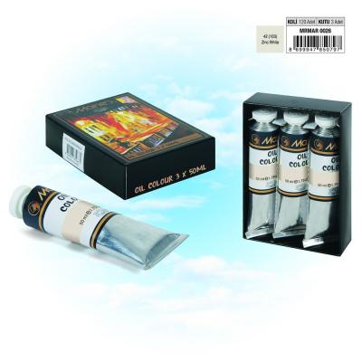 MARIE`S YAĞLI BOYA - 50 ml - 3'LÜ PK. - 103 Zinc White