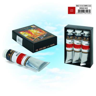 MARIE`S YAĞLI BOYA - 50 ml - 3'LÜ PK. - 302 Scarlet