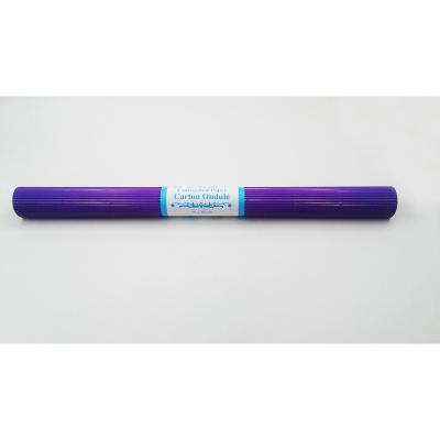 OLUKLU MUKAVVA - METALİK - TEK RENKLİ 50X70 TABAKA (20`LİK POŞET) MOR 