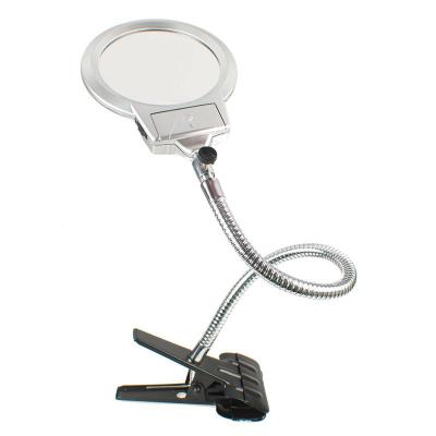 SPİRALLİ SAPLI BÜYÜTEÇ - LED IŞIKLI - KLİPSLİ - 130 MM - 15120C