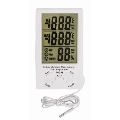 TERMOMETRE - HİDROMETRE - ELEKTRONİK - İÇ&DIŞ ÖLÇER TA-298